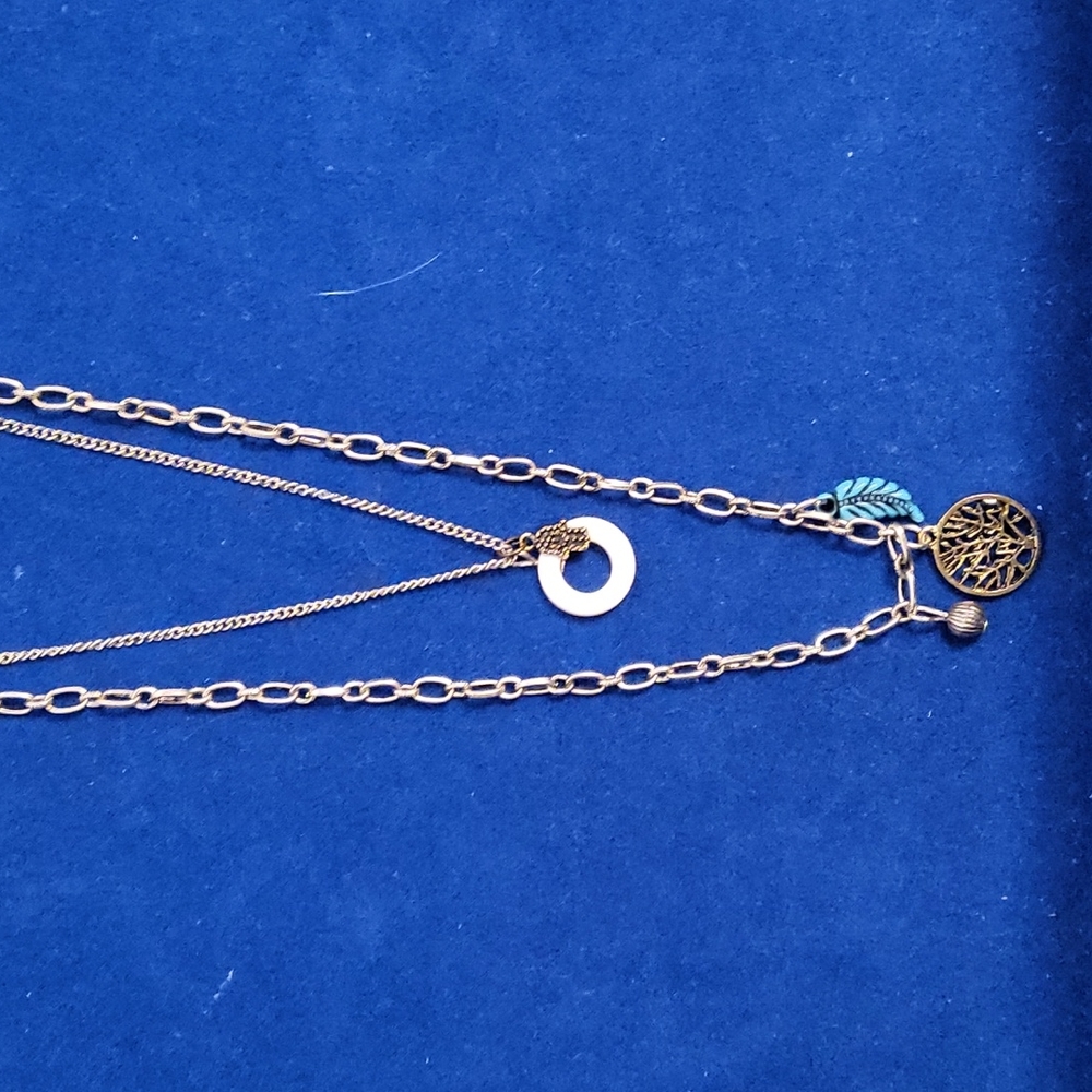 2 necklace charm NWT set
